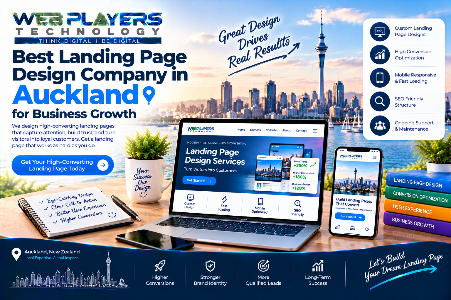 Best Landing Page Design Company in Auckland for Business Growth